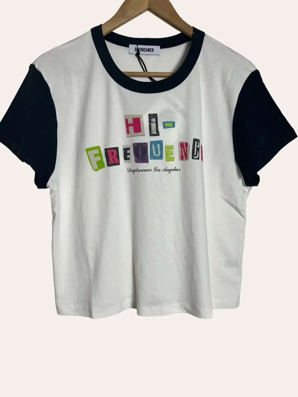 Daydreamer High Frequency Graphic Colorblock Crewneck T-Shirt Size XL
